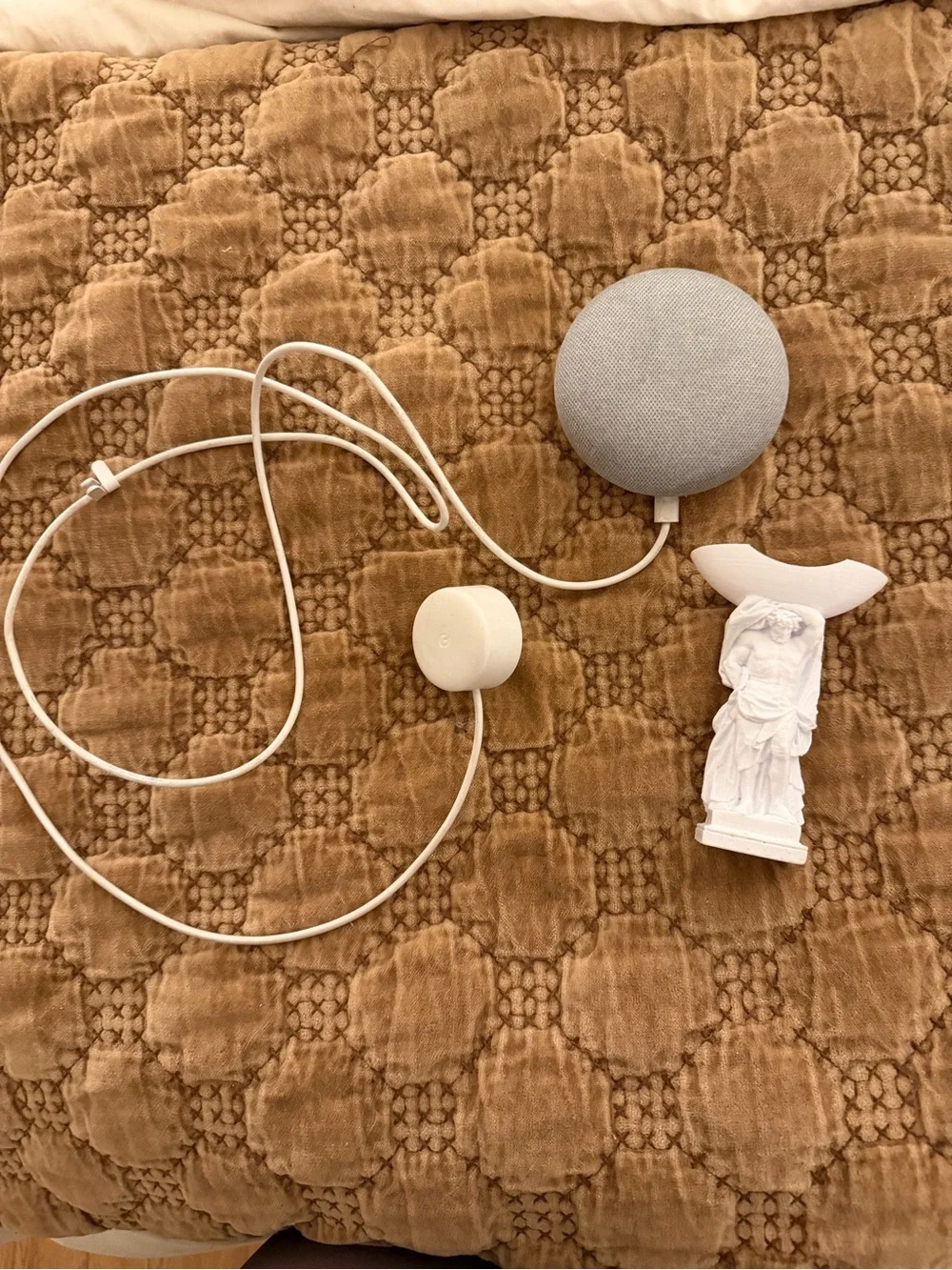 Google Home Speaker with Roman Decorative Stand